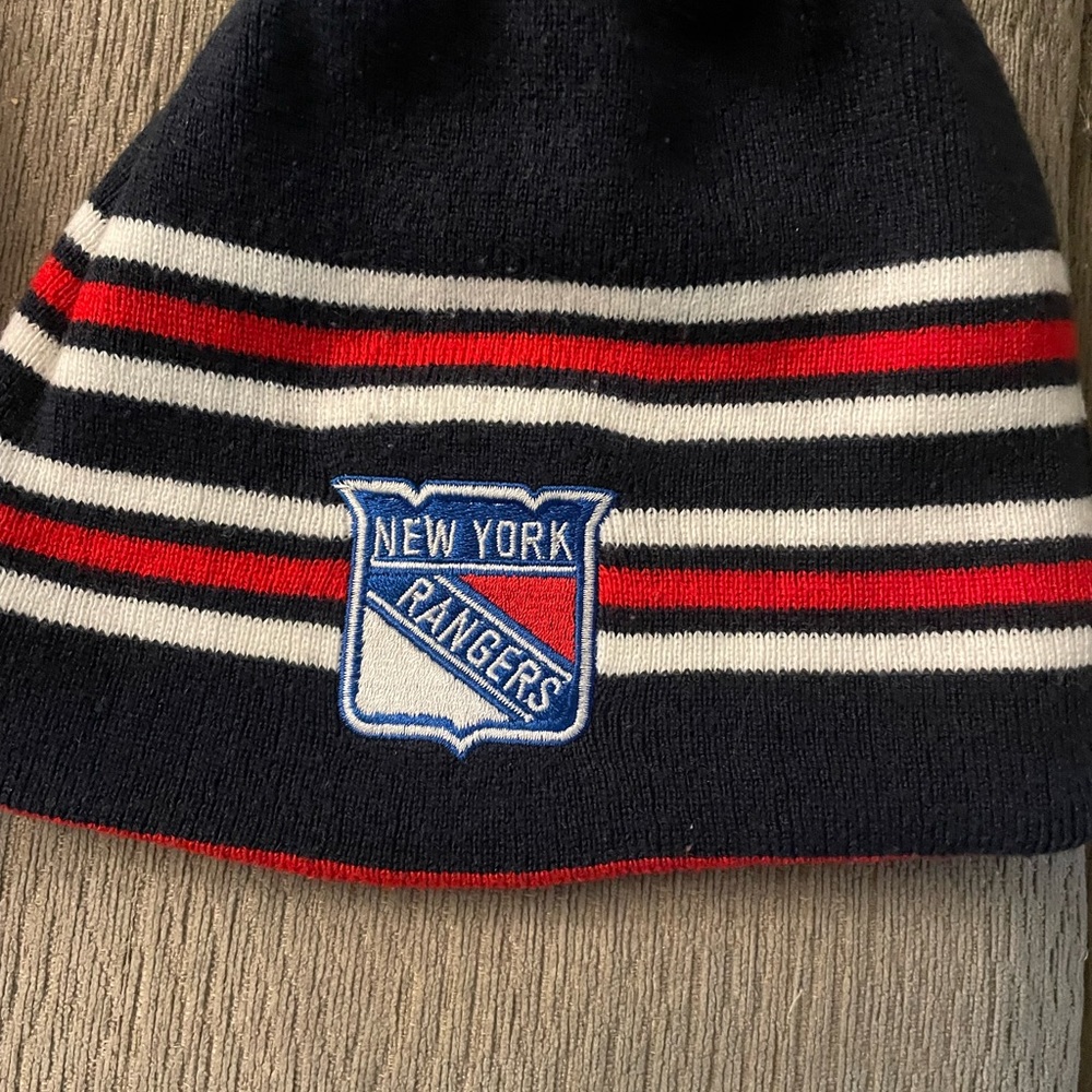 New York Rangers reversible hat and scarf Official NHL Stadium Series 2014 - Picture 2 of 8